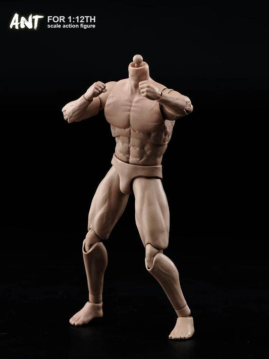 1/12 Scale Soldier Muscale Strong Male Action Figure Body - ToylandEU
