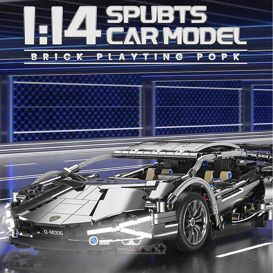 1:14 Technical Racing Sport Car Model Building Blocks Bricks MOC City Vehicle Supercar 905PCS Gift For Boys And Children - ToylandEU