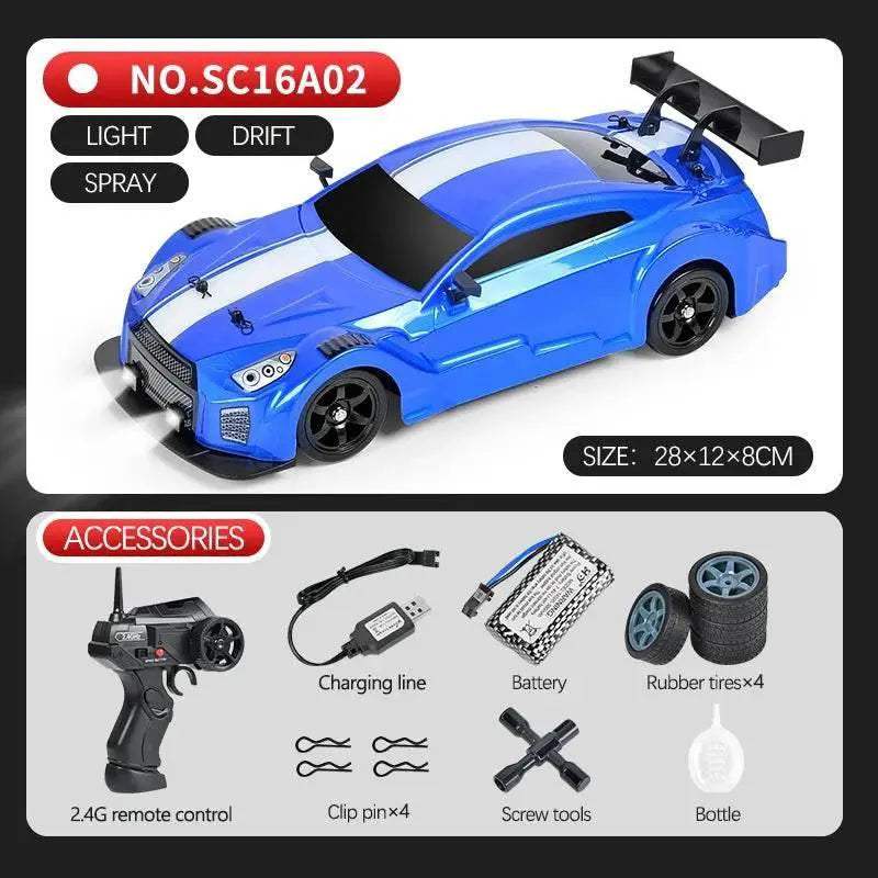1:16 Drift RC Cars 4WD Remote Control GTR AE86 Toy - ToylandEU™