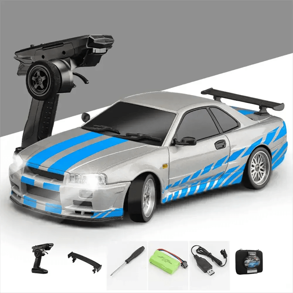 1/18 RC Drift Car With Gyro LED Lights Alloy Body - ToylandEU™