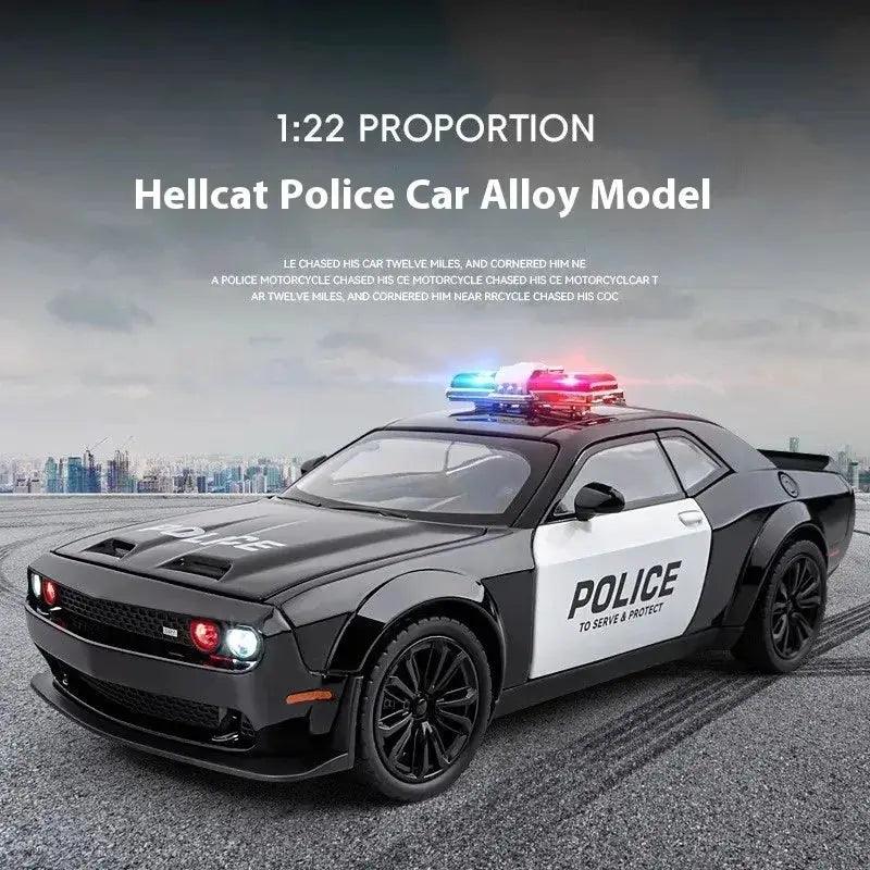 1:22 Metal Diecast Sound Light Police Car - ToylandEU™