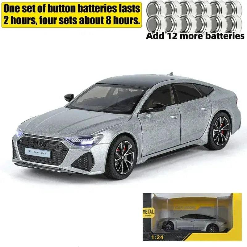1:24 Audi RS7 Diecast Alloy Car With Sound - ToylandEU™