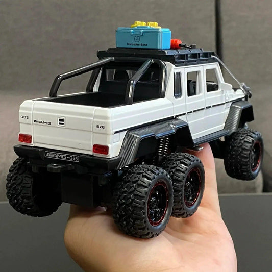1 24 Benz G63 6x6 Diecast Metal Pull Back Offroad Toy - ToylandEU™