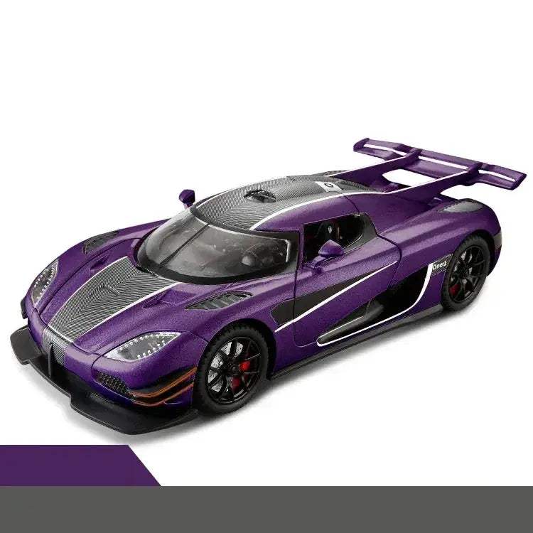 Scale 1 24 Diecast Metal Car With Sound And Light - ToylandEU™
