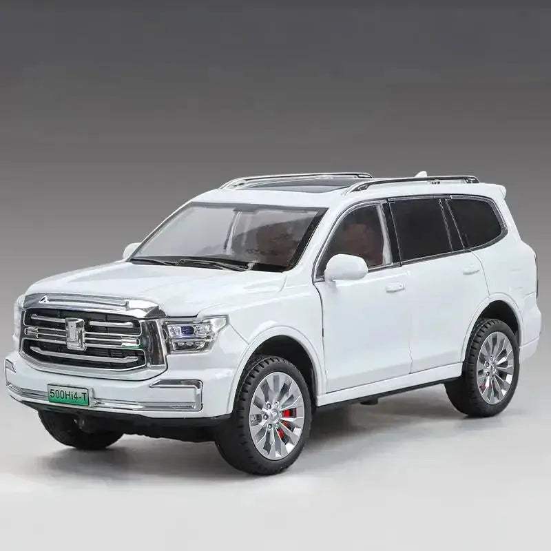 1 24 Diecast Alloy Tank 500 Hi4T SUV With Sound and Light Pull Back - ToylandEU