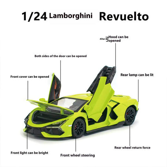 1 24 Diecast Car Model Spray Version Alloy For Desk Decor - ToylandEU