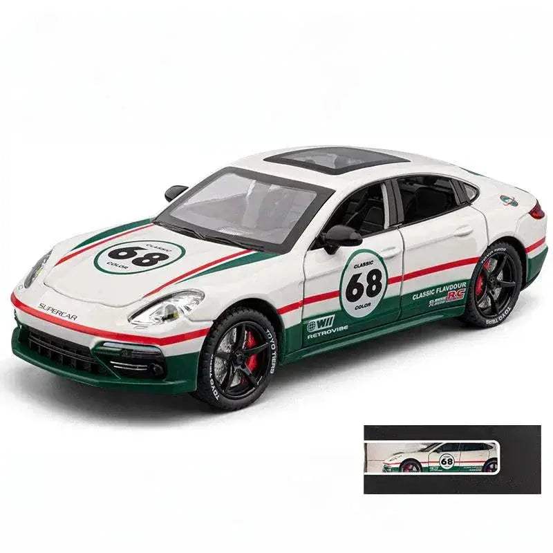 1:24 Diecast Porsche Panamera Track Metal Model Car With Light Pull Back - ToylandEU