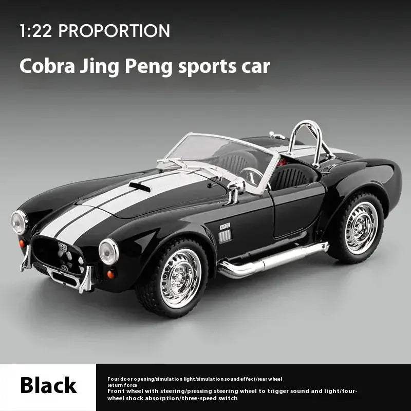 1 24 Shelby Cobra Diecast Car With Realistic Sound Lights - ToylandEU