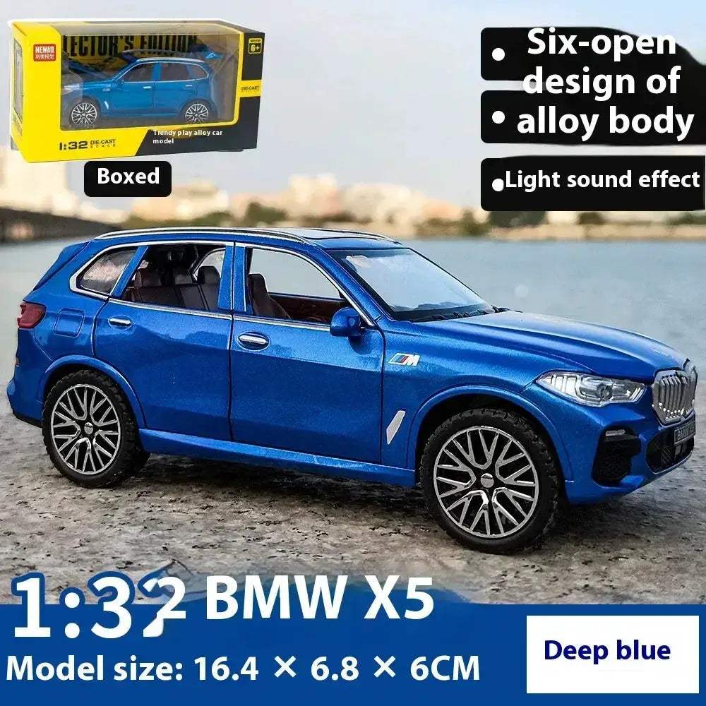 1:32 BMW X5 Diecast Alloy Car Model With Sound And Light Pull-Back Toy - ToylandEU