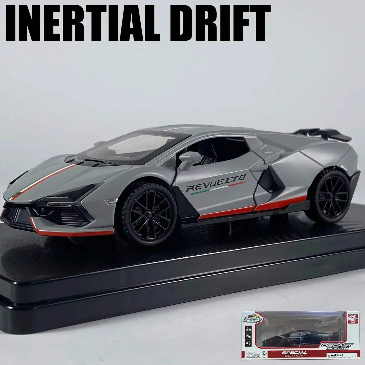 1:32 Diecast Alloy Model Car Revuelto Super Sports Inertial Drift - ToylandEU
