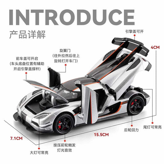 1:32 Diecast Car Toy Alloy Model With Premium Realism - ToylandEU