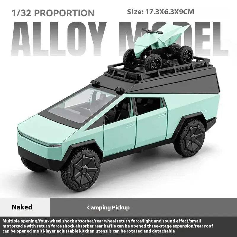 1:32 Diecast Metal Cybertruck RV Off Road Toy Car With Sound Light - ToylandEU