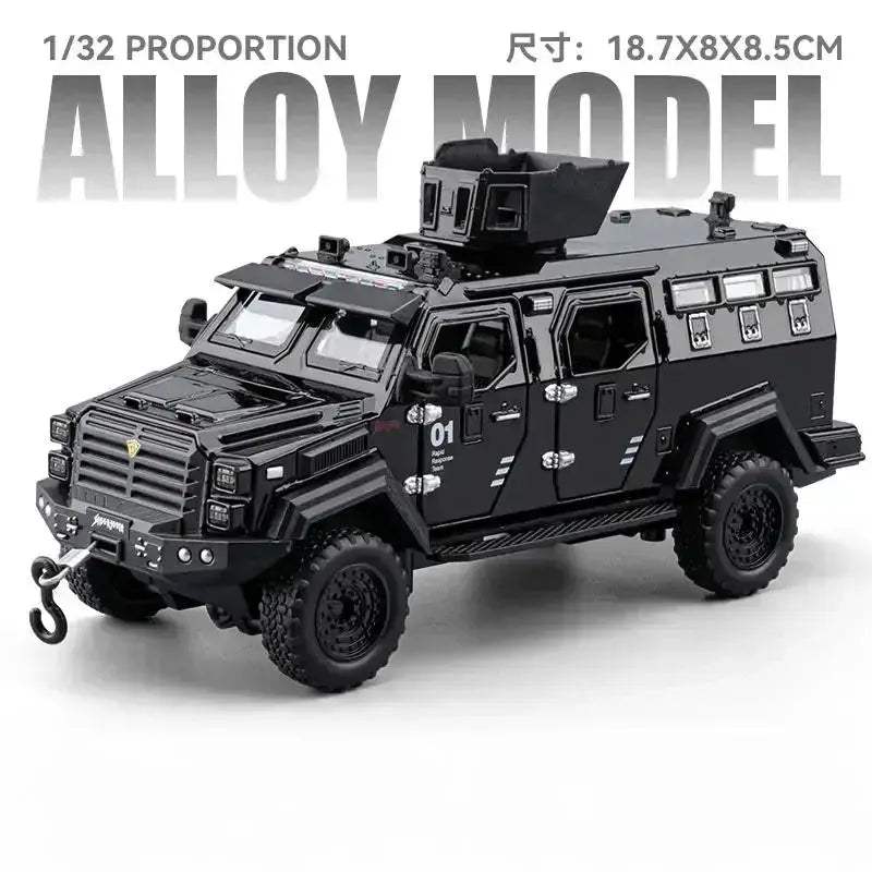 1:32 Ford F-550 Diecast Off-Road 4x4 Pull Back Model Car Sound Light - ToylandEU