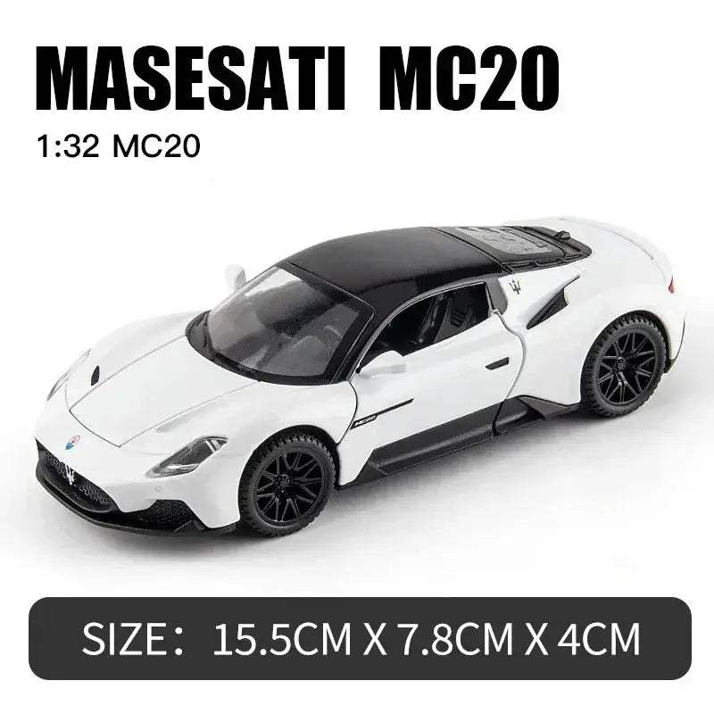 1:32 Maserati MC20 Diecast Alloy Car With Sound Light - ToylandEU™