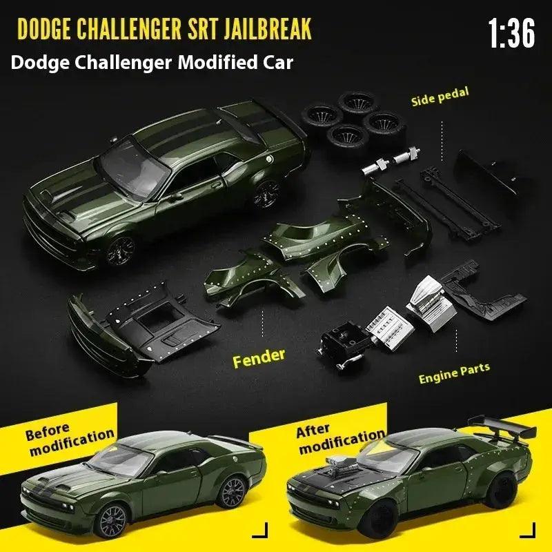 1 36 Diecast Alloy Dodge Challenger Assembly - ToylandEU™