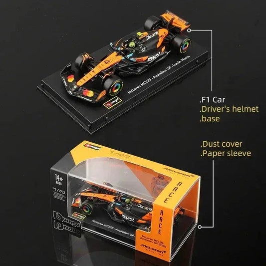 1 43 Diecast F1 Car Collectible With Helmet - ToylandEU™