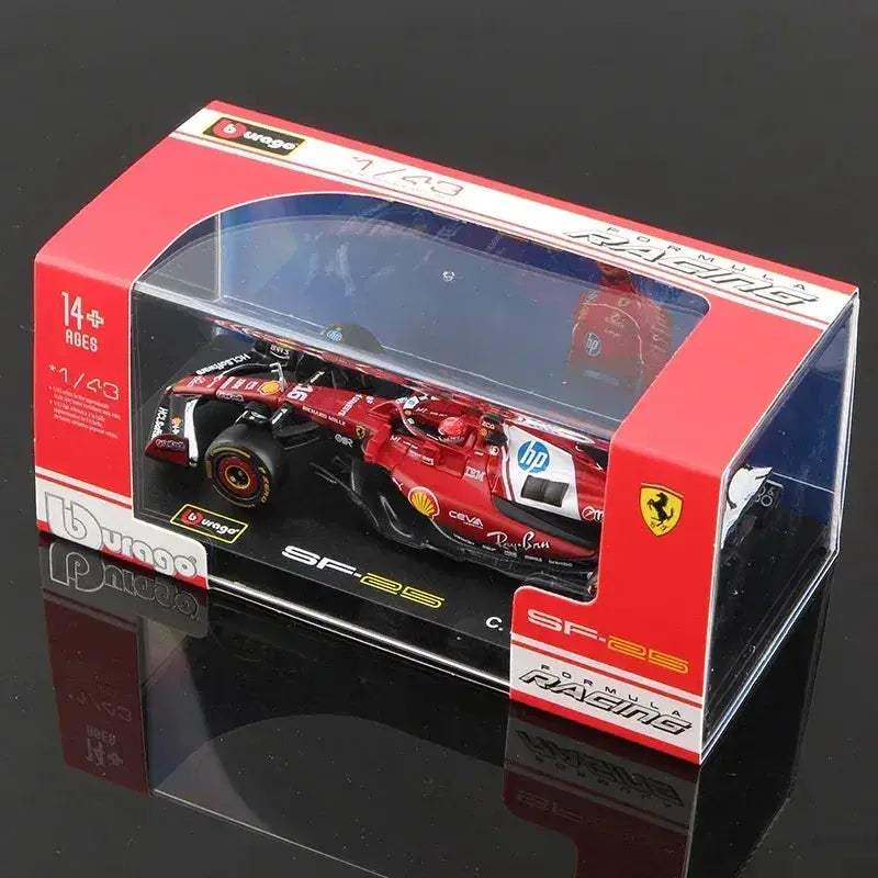 1 43 Diecast F1 Car With Helmet Alloy Model Collectible - ToylandEU