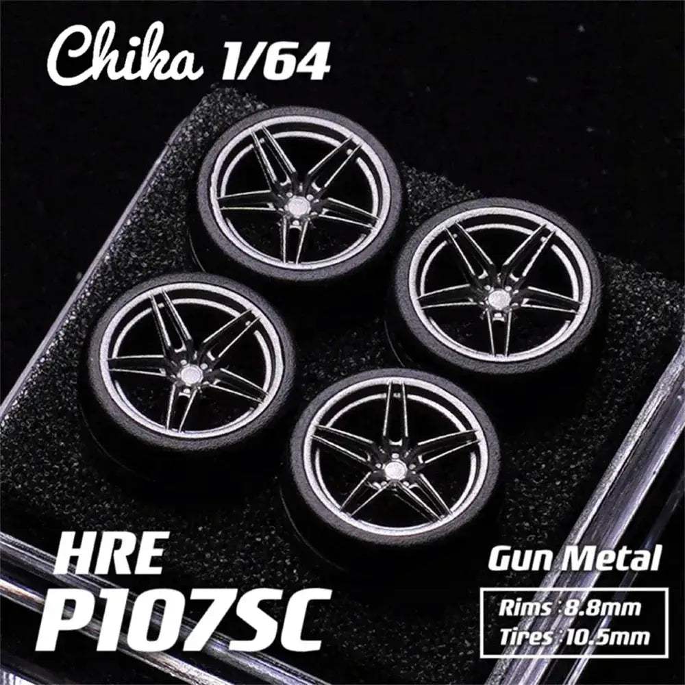 1/64 Diecast Wheels With Realistic Rubber Tires For MiniGT - ToylandEU