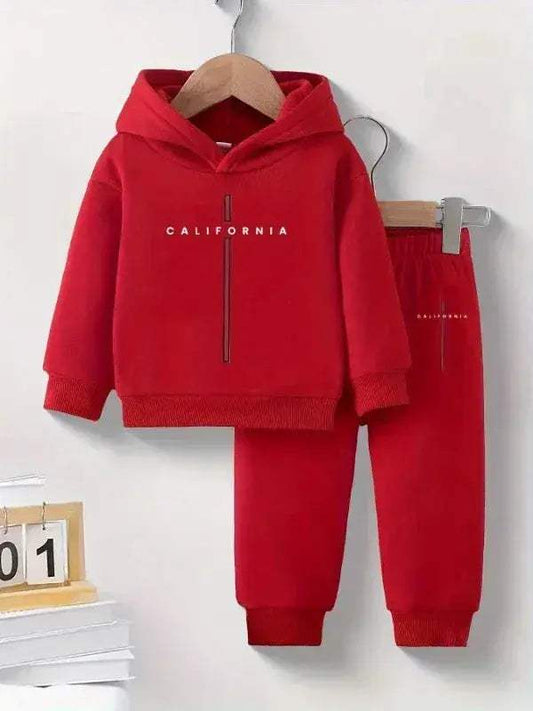 1 To 3Y Hooded Fleece Sweatshirt Set Polyester - ToylandEU™