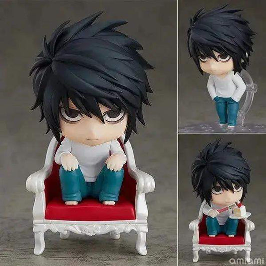 10 CM Death Note L and Yagami Light Anime Figurines, Kawaii Cute Chibi Action Figures PVC Toys Collection - ToylandEU