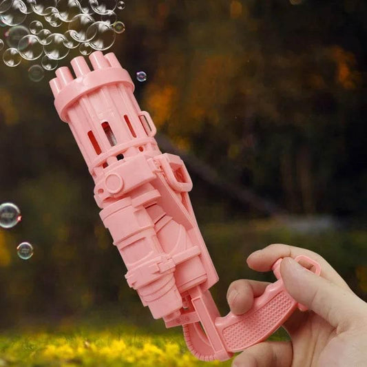 10 Hole Electric Gatling Bubble Machine for Kids Outdoor Fun - ToylandEU