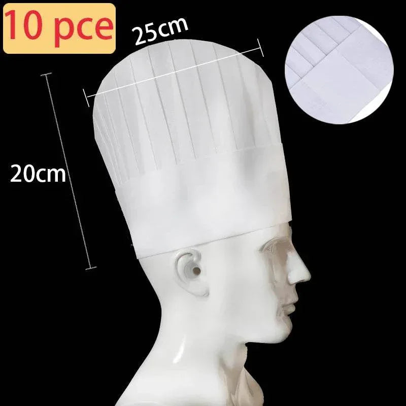 10 Piece Kids Kitchen Hats for Baking Handmade Children's Cooking Hats Non-Woven Caps for Boys and Girls - ToylandEU