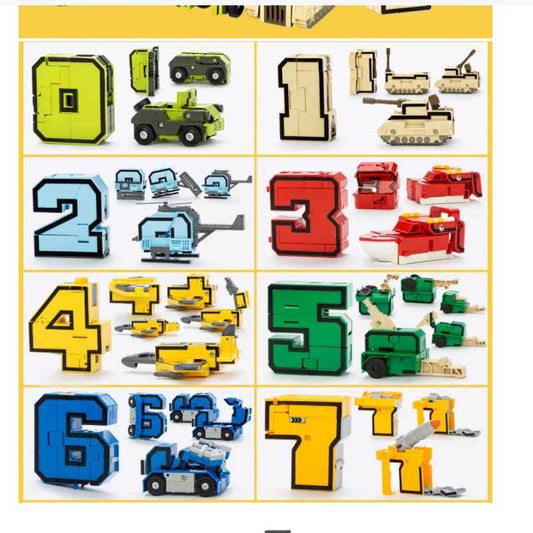 10-Piece Transformable Robot Set for Imaginative City Play - ToylandEU