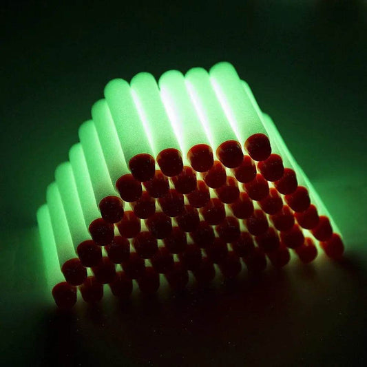100Pcs Fluorescence Toy Gun Luminous Bullets for Nerf Blasters - ToylandEU