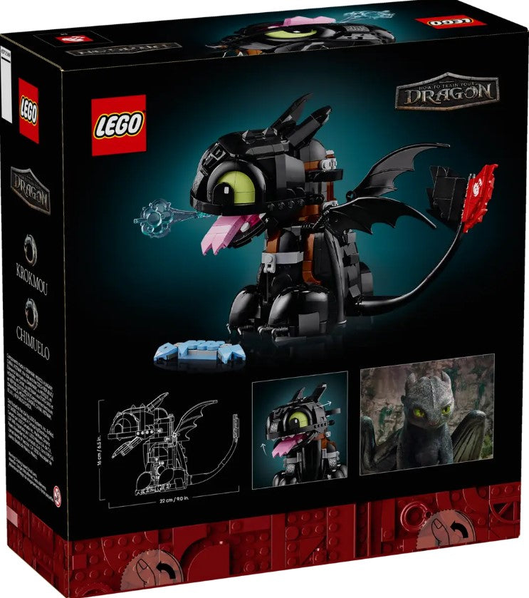 LEGO® Icons How to Train Your Dragon Toothless Set | 784 Pieces | Ages 18+