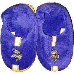 Minnesota Vikings Slipper - Youth 4-7 Size 8-9 Stripe - (1 Pair) - S