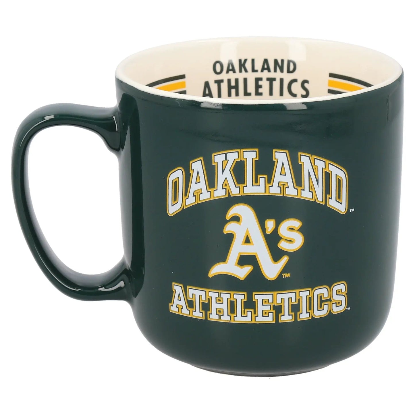 Oakland Athletics Coffee Mug 15oz Stripe Design