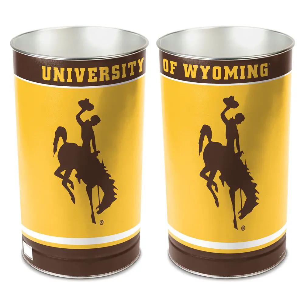 Wyoming Cowboys Wastebasket 15 Inch - Periodic Restock