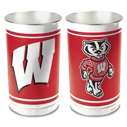 Wisconsin Badgers Wastebasket 15 Inch - Periodic Restock