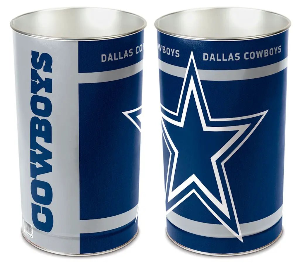 Dallas Cowboys Wastebasket 15 Inch - Periodic Restock