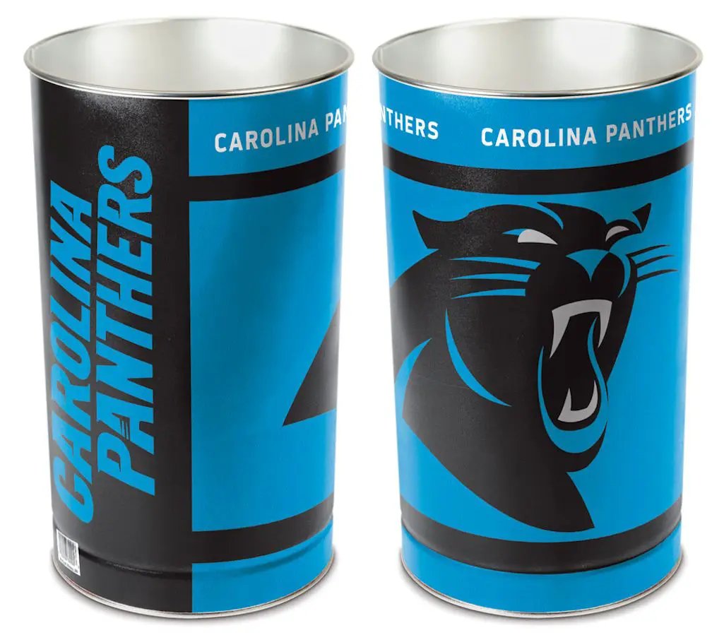 Carolina Panthers Wastebasket 15 Inch - Periodic Restock