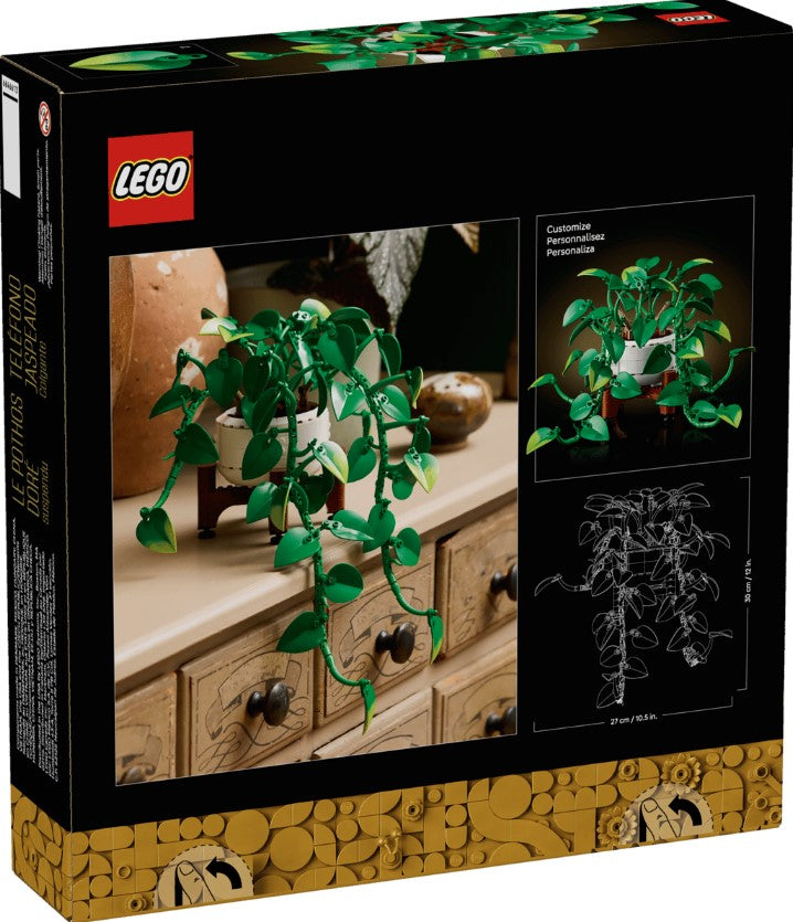 LEGO® Botanicals Hanging Golden Pothos | 372 Pieces | Ages 18+