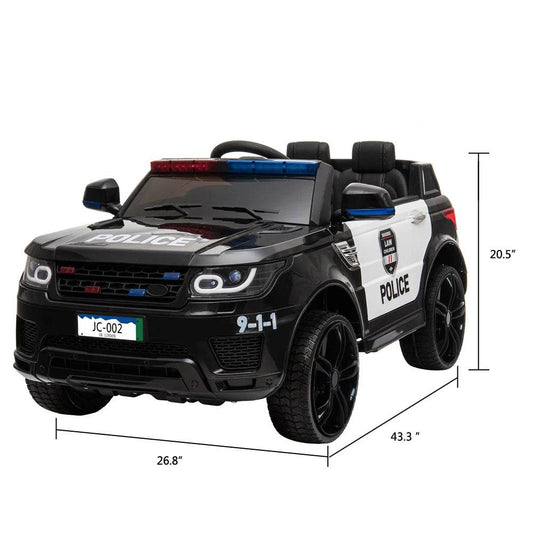 12V Kids Police Ride On Car Electric Cars with Remote Control - ToylandEU