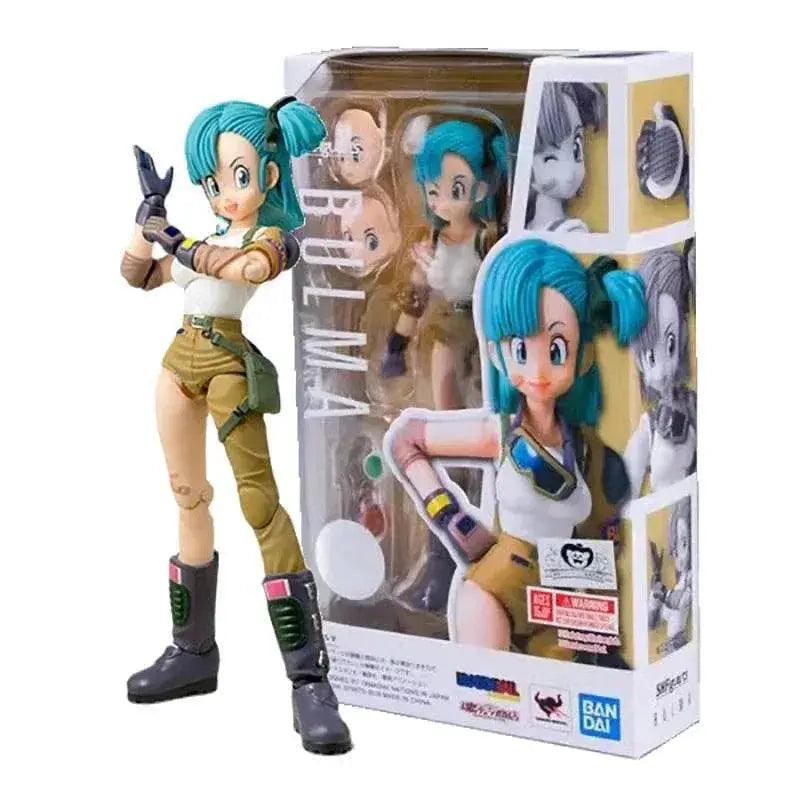 13.5cm Anime Dragon Ball Figures Bulma Goku Action Figure - ToylandEU™