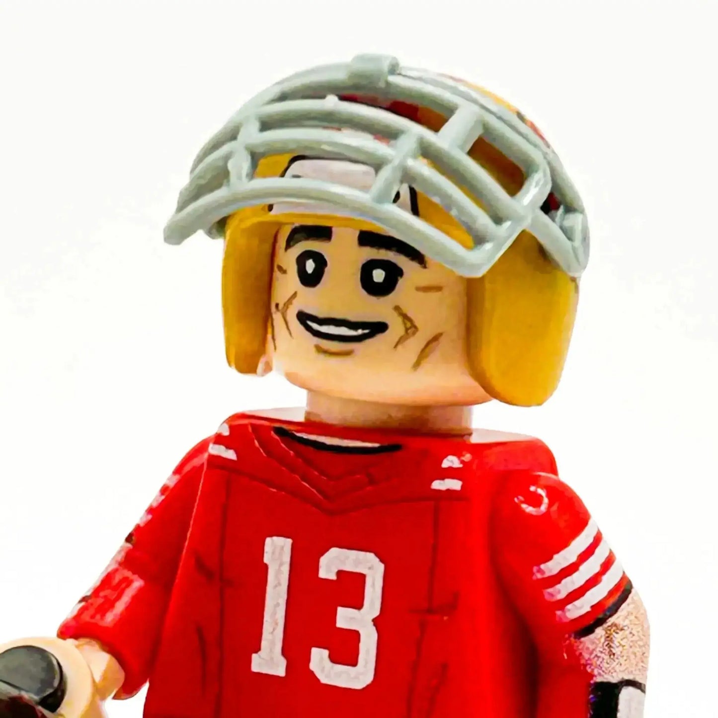 LEGO Minifigure NFL QB San Francisco With Custom Helmet - ToylandEU