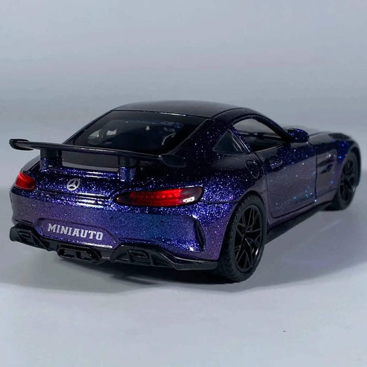 132 Scale Diecast Metal Car Sound And Light Pull Back - ToylandEU™