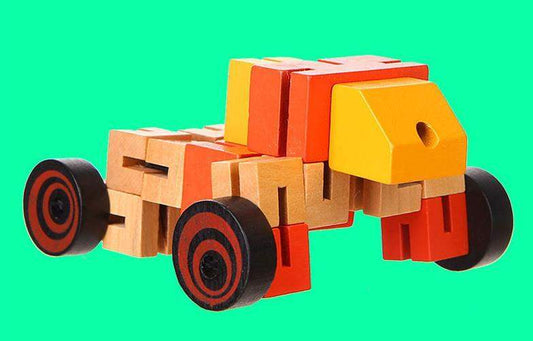 Wooden Robot Toy 3D Puzzle | Wooden & Pegged Puzzles