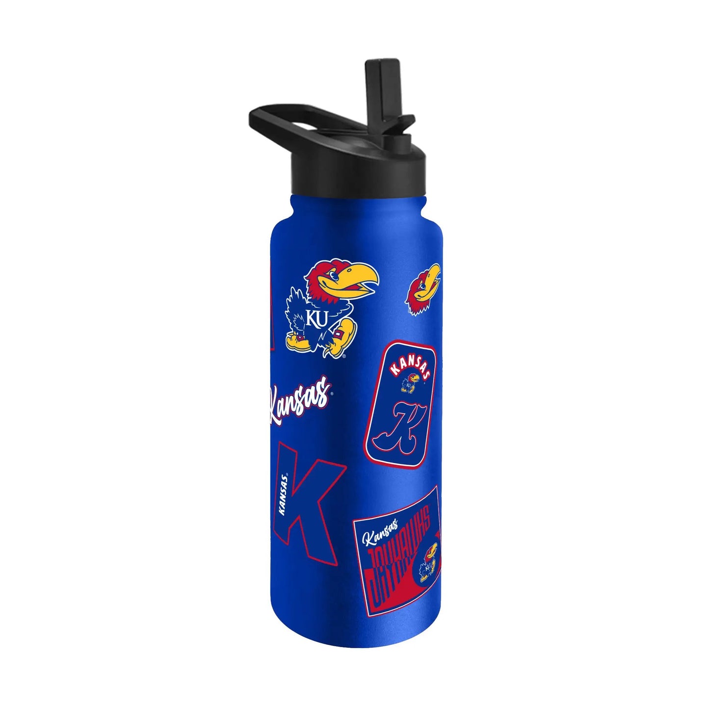 Kansas Jayhawks Quencher Bottle 34oz Stainless Steel Dreamweave