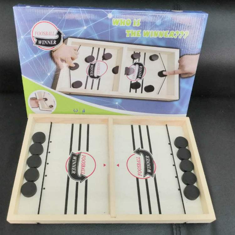 Wooden Sling Puck Board Game | Parent-Child