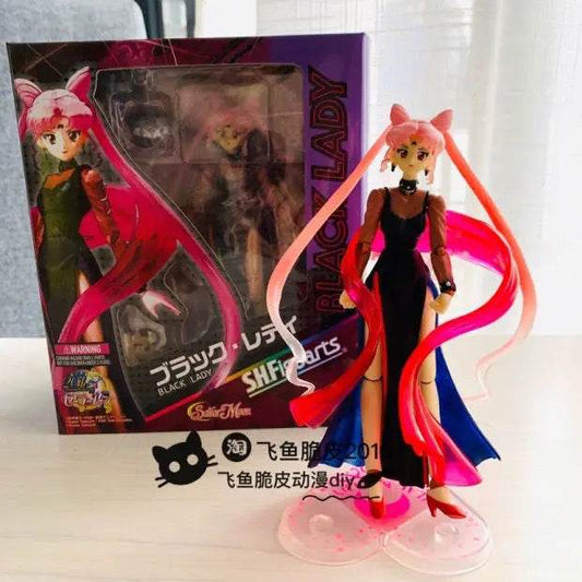 15cm Anime Pretty Guardian Sailor Moon PVC Action SHF Model Toys Tsukino Usagi Kawaii Movable Doll - ToylandEU