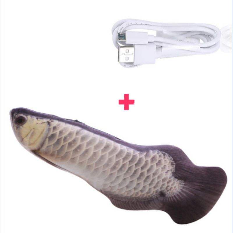 Electric Jumping Fish Cat Toy | USB, Touch Sensor
