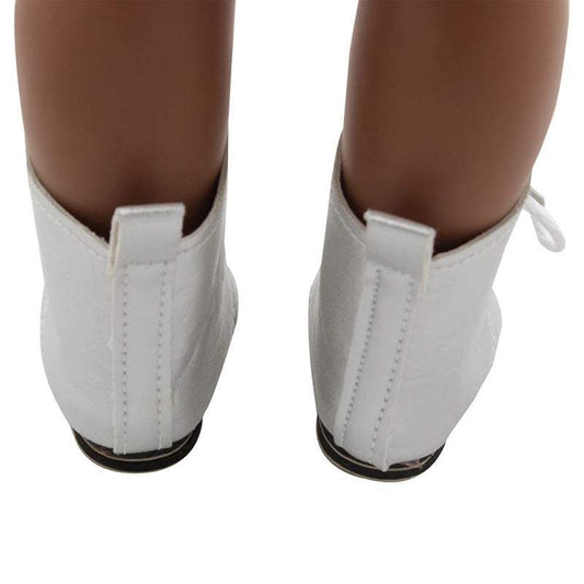 18-Inch Doll Lace-Up Boots | PU Leather