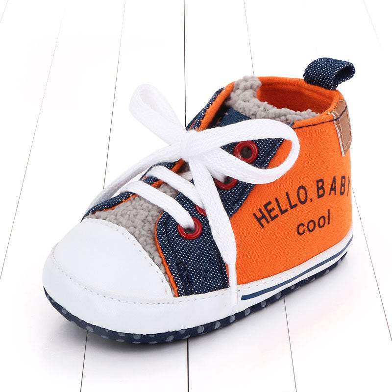 Kids' Color-Matching Letter Canvas Walking Shoes | Leisure Style | Baby & Children's Sneakers