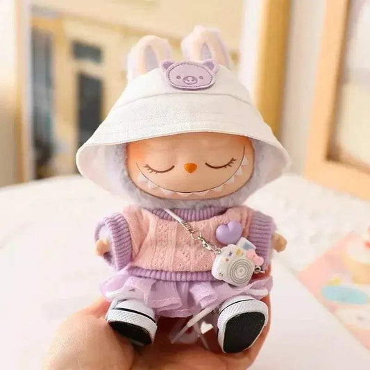 17cm Labubu Doll Clothes Tulle Skirt Set Stylish Outfit - ToylandEU