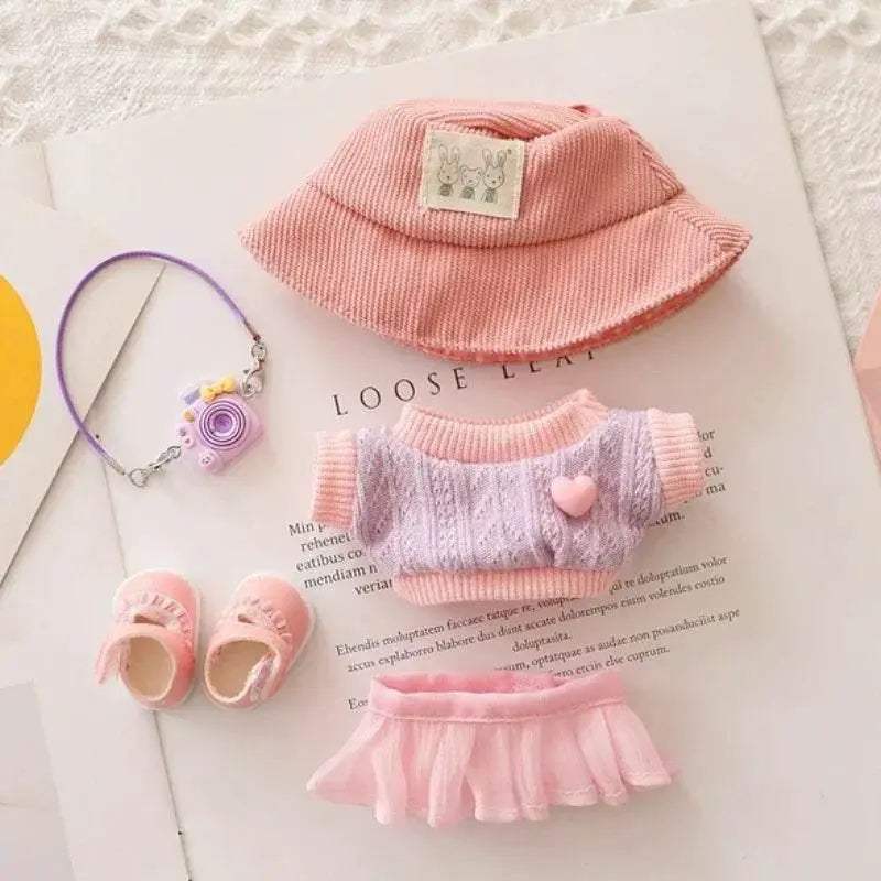17cm Labubu Doll Clothes Tulle Skirt Set Stylish Outfit - ToylandEU