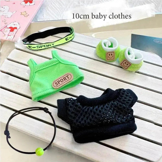 17cm Labubu Doll Clothing Toy Cute Mini Plush Doll Clothing Accessory Set Jumpsuit Children's Gift - ToylandEU™